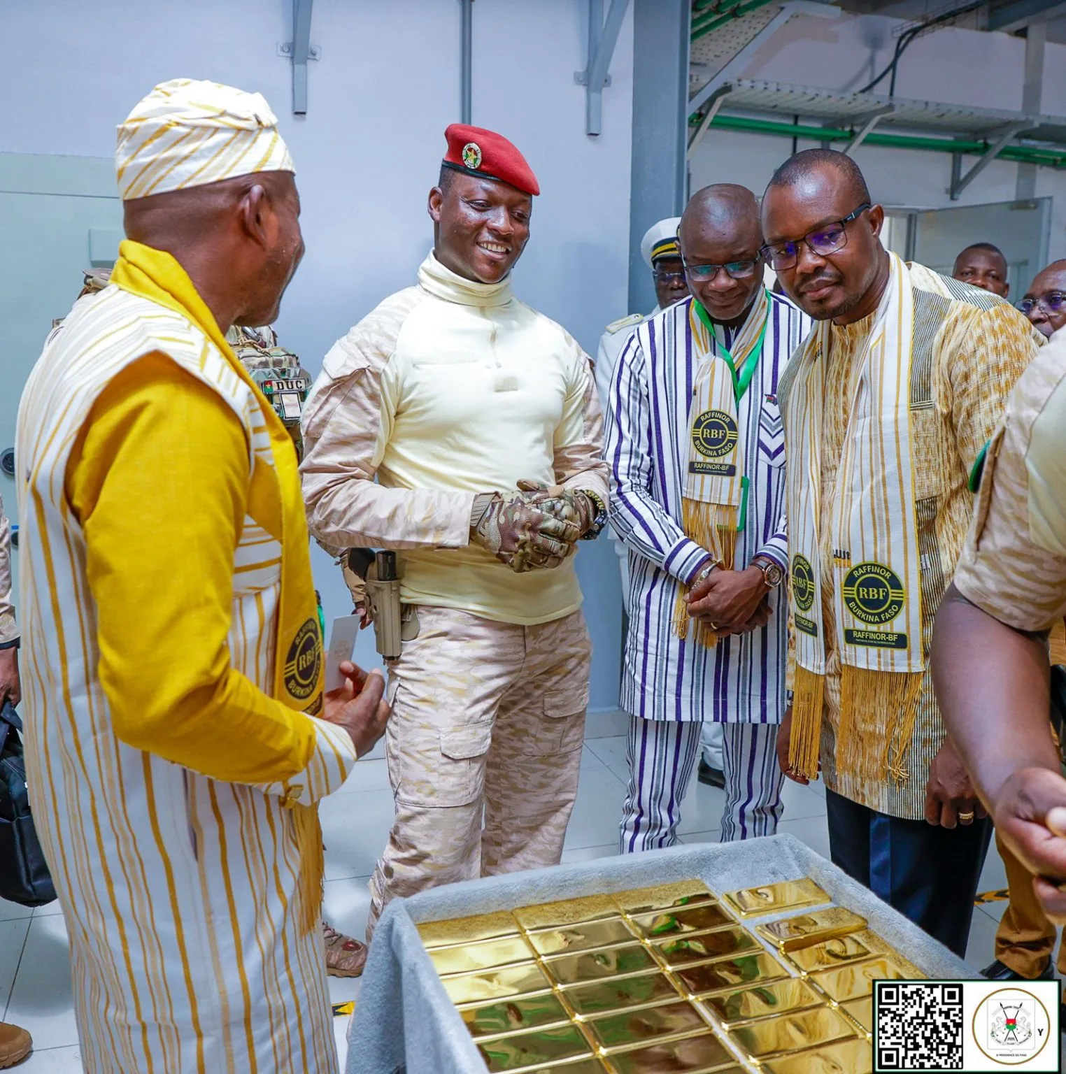 Ibrahim Traoré inaugure la première raffinerie d’or du pays